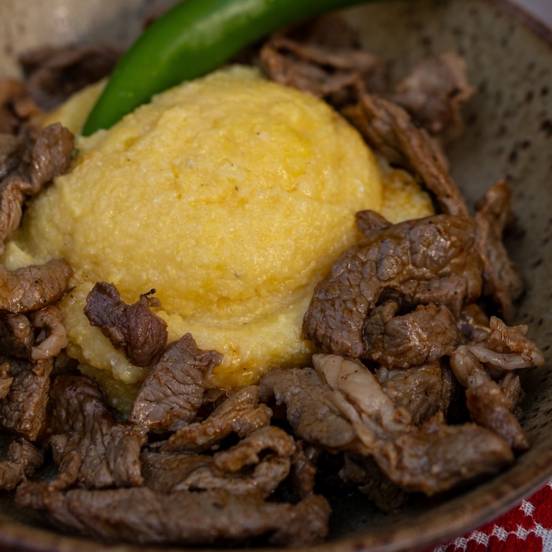 Gewürztes Lammfleisch